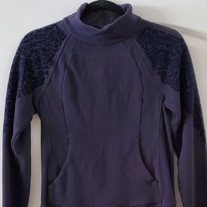 Lululemon Navy Blue High Collar Sweater